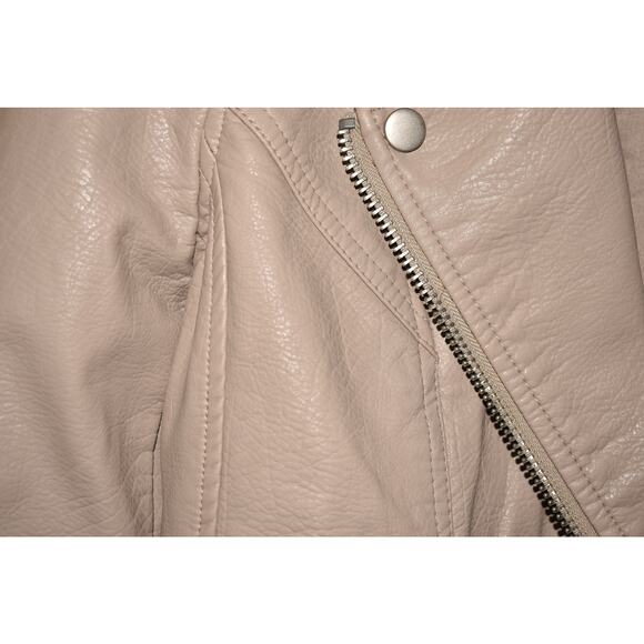 BLANKNYC $98 Life Changer Moto Jacket in Fawn w/ Brushed Silver Small - Picture 5 of 6